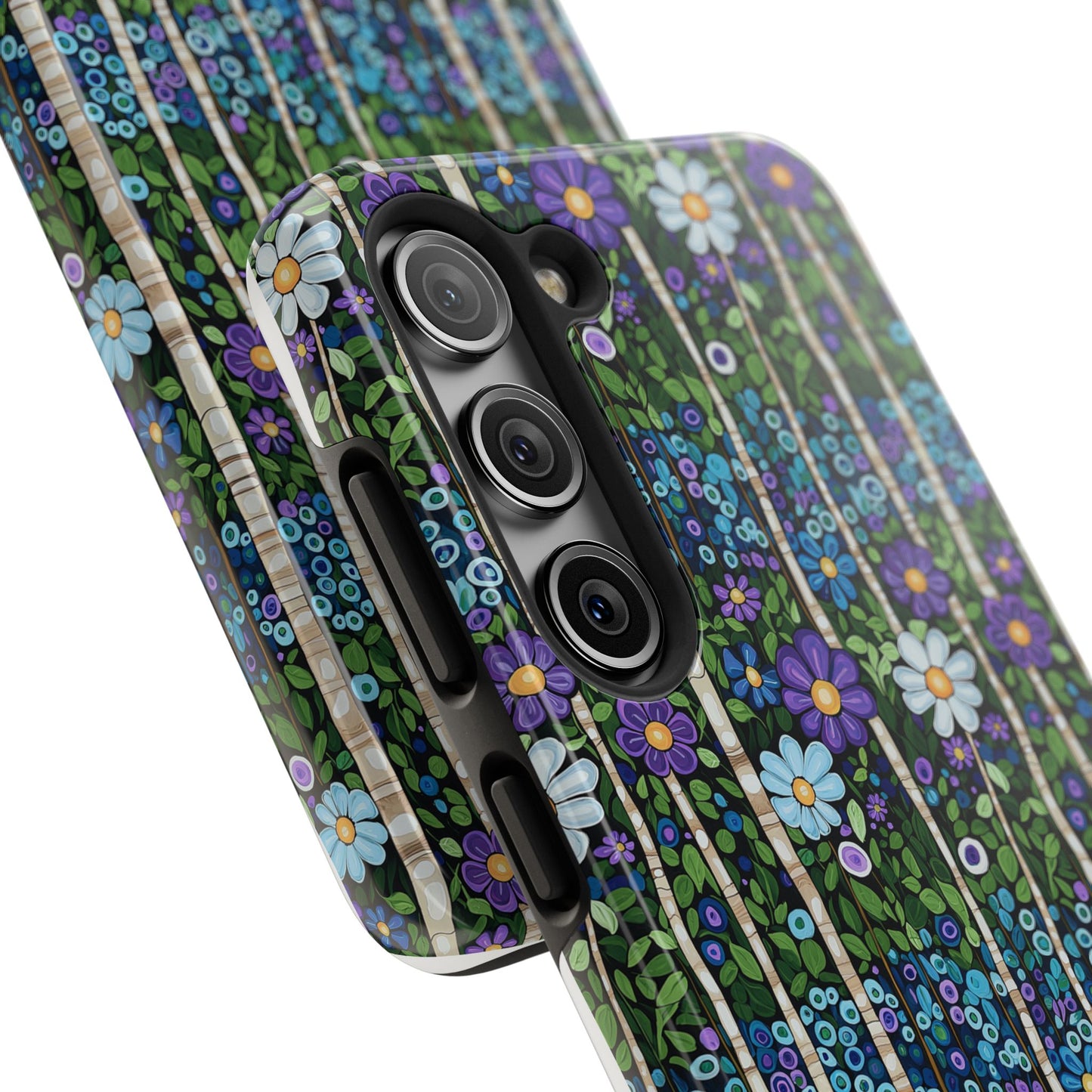 Robuste Handyhüllen mit Blumenmotiv, bunte Blumen, Schutz für iPhone Galaxy, Hartschale