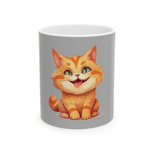 Cute Smiling Kitten Ceramic Mug 11oz