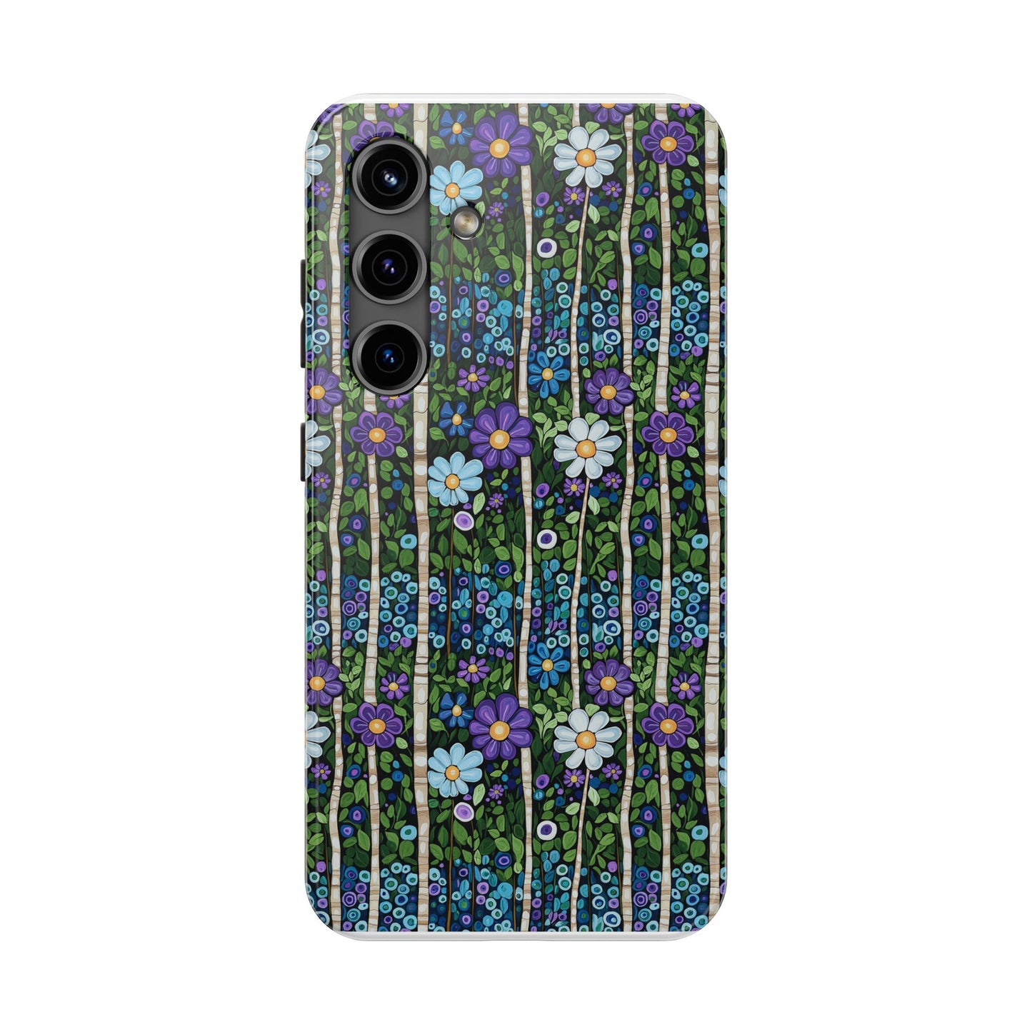 Floral Tough Phone Cases, Colorful Flowers, iPhone Galaxy Protection, Hard Shell