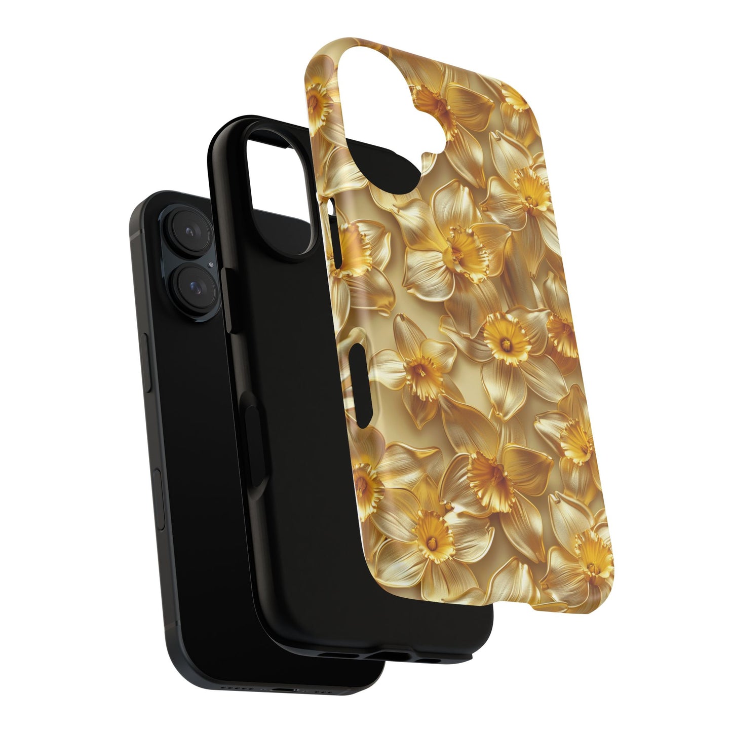 Golden Daffodils Phone Case, Tough Cases, Floral iPhone Galaxy Cover, Protective